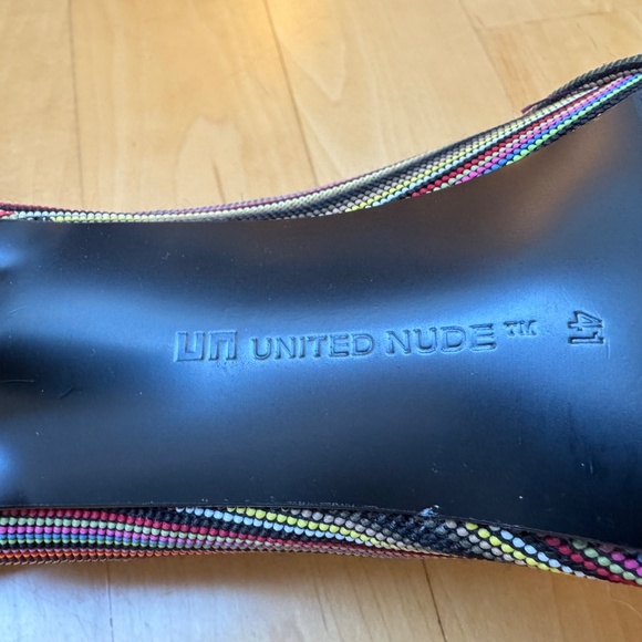 Women's NWOT United Nude Multi Coloured 'Fold' Bootie Sz 41 - Picture 4 of 13